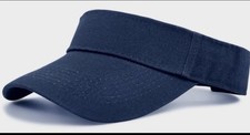 New Performance Sun Visor Navy Adjustable Moisture Wicking Athletic Golf Tennis