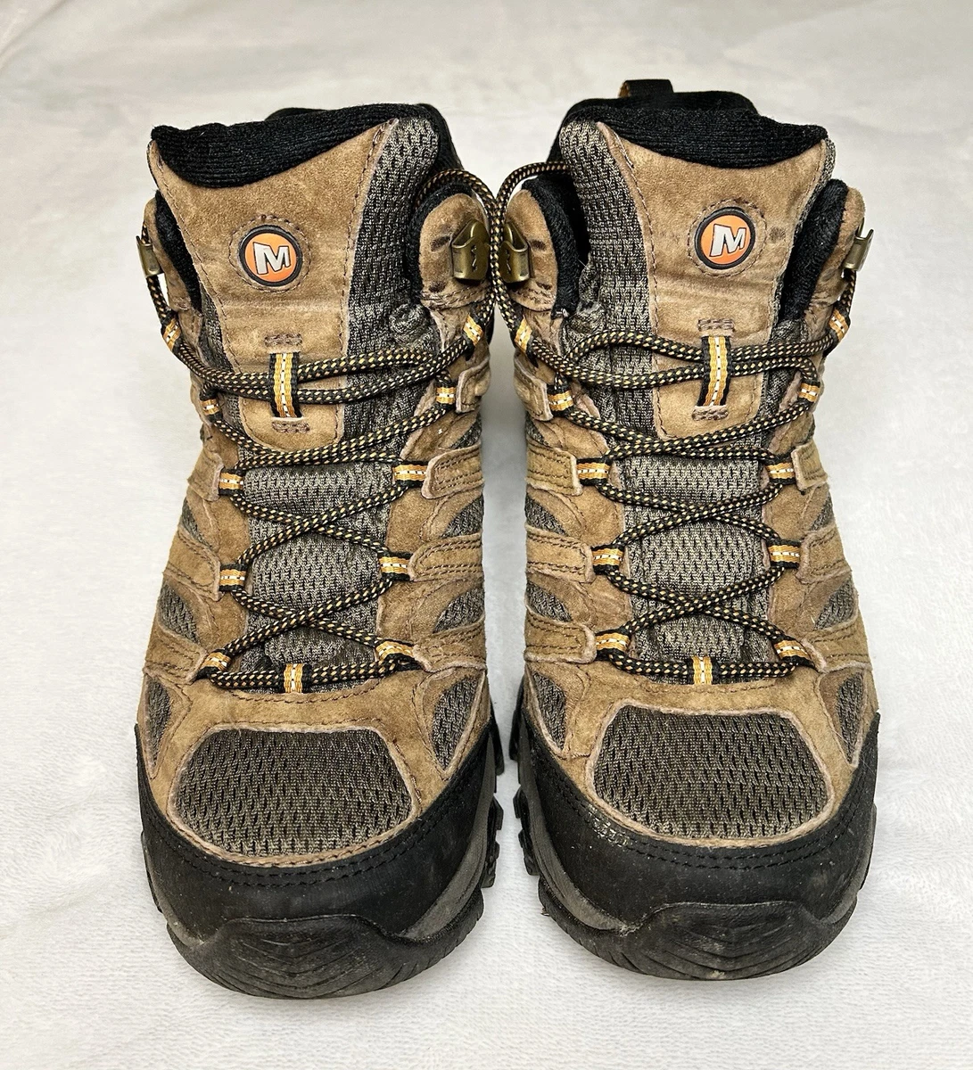 Merrell Moab 2 Mid Hiking Boots Mens 10.5W Earth Brown Suede Waterproof Trail Merrell Moab 2 Mid Boots Mens 13 Waterproof Hiking Earth  main image 4