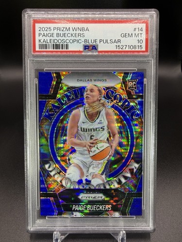 🏀🔥2025 Panini Prizm WNBA Paige Bueckers (RC) Blue Pulsar /199 PSA 10 POP 4🔥🏀
