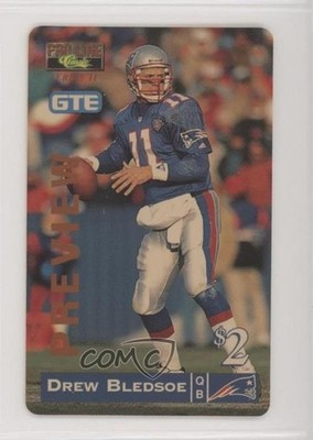 1995 Classic Pro Line Series II GTE Phone Cards $2 Preview Drew Bledsoe 0e3