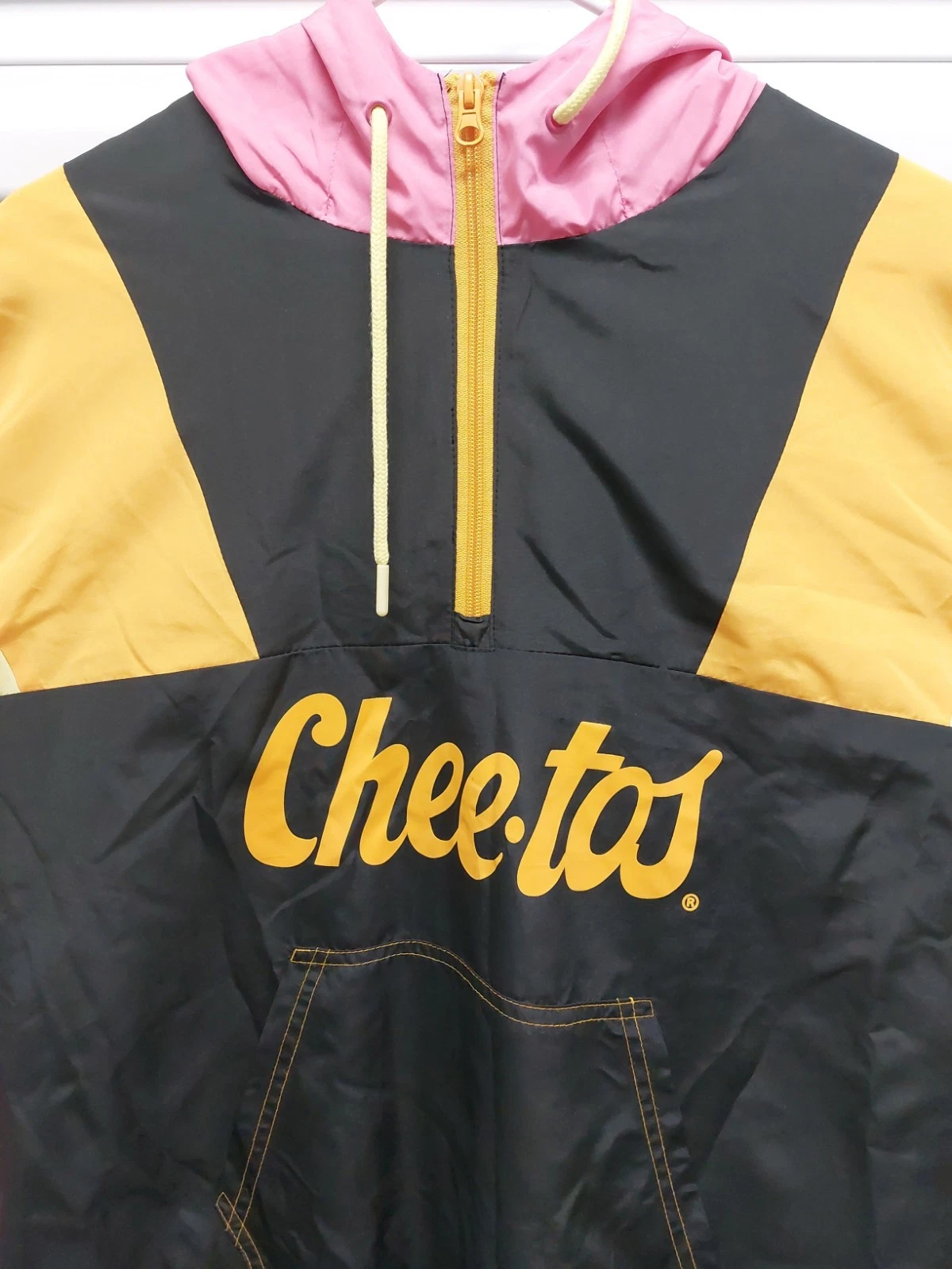 Cheetos Chester Cheetah Colorblock Half-Zip Windbreaker Jacket Size Medium image 3