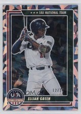 2022 Panini USA Baseball Stars & Stripes Cracked Ice 12/23 Elijah Green #93 0nr3