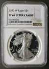 2023 W Proof $1 American Silver Eagle Dollar NGC PF69 Ultra Cameo