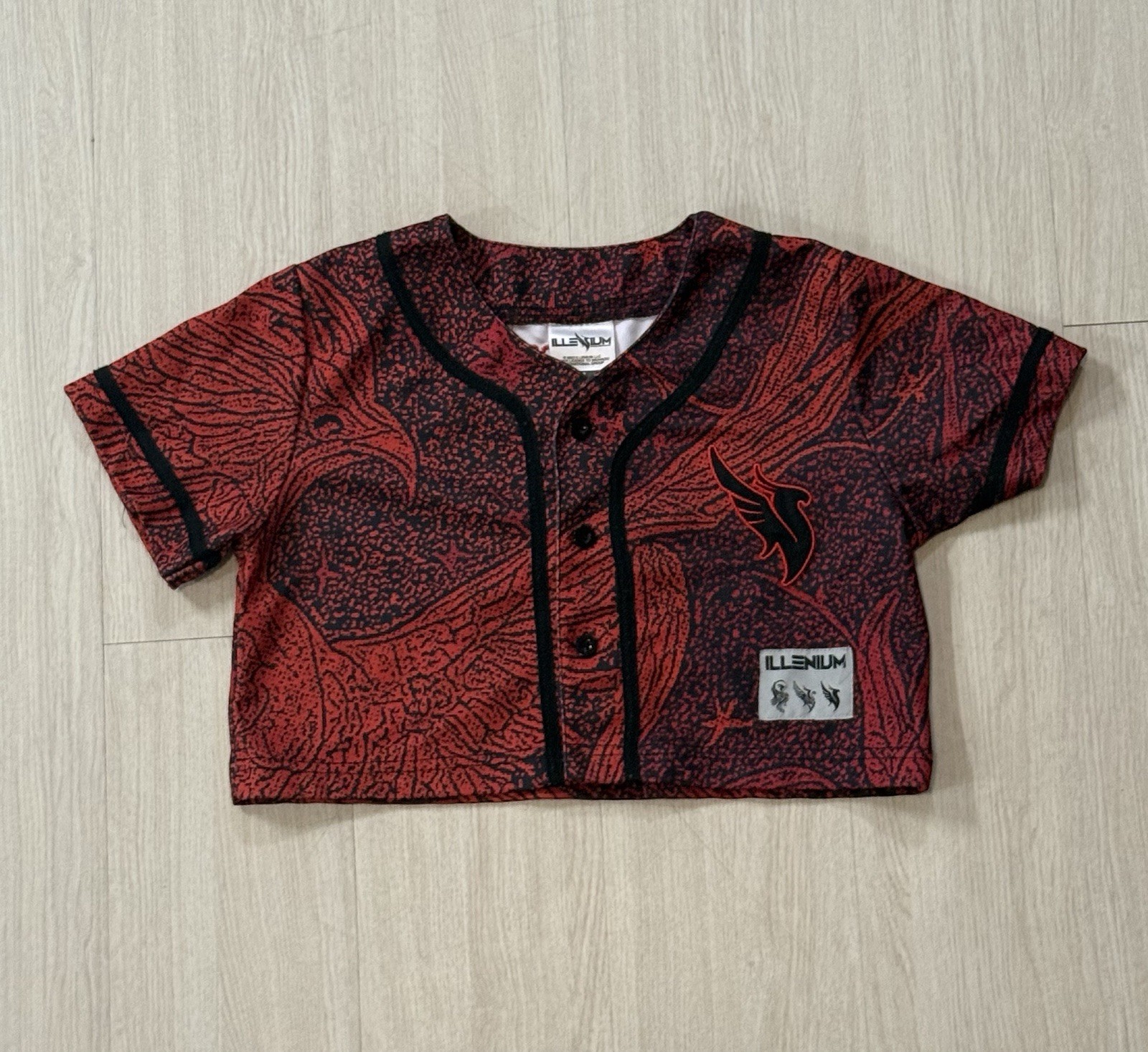 2023 Tour Women's Cropped Baseball Jersey (Red)