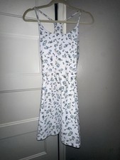 NWOT Sage Collective White Floral Athletic Dress With Built In Shorts Medium