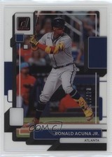 2022 Panini Chronicles Clearly Donruss Red 47/100 Ronald Acuna Jr #37 04br