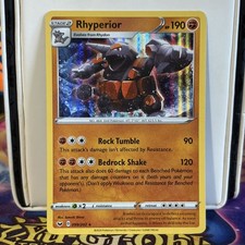 Rhyperior 099/202 Holo Sword & Shield Base Set Pokemon Card 