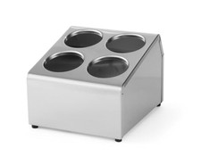 HENDI Halter für 4 Besteckköcher Besteckständer 255x295x215mm Edelstahl