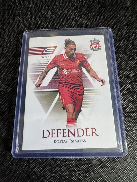 2025 Futera FX Defender Red #LFC07 Kostas Tsimikas Greece /15  Liverpool
