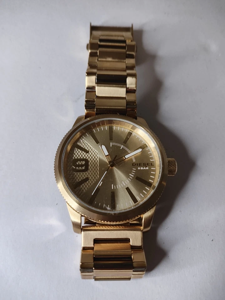 Мужские часы Diesel золото нержавеющая сталь 5 бар DZ1761 только смелые - Изображение 3 из 4