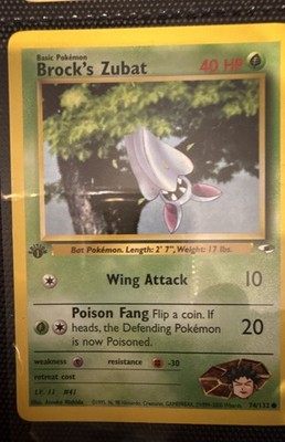 Brock's Zubat 074/132 Gym Heroes Regular