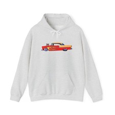 57 Chevy Hotrod Vintage Graphic Hoodie NEW Unisex Heavy Hooded Sweatshirt