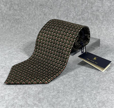 Polo Ralph Lauren Tie Mens Green Paisley Silk Made In USA Hand Made Neckwear NEW