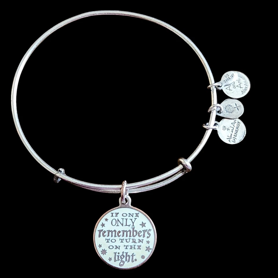 Alex And Ani Harry Potter Felicidade Pode Ser Encontrada... Pulseira de Prata - Imagem 2 de 3