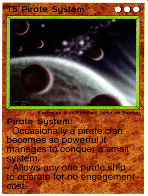 T5 Pirate System 1995 Galactic Empires Collectible Trading Card Game