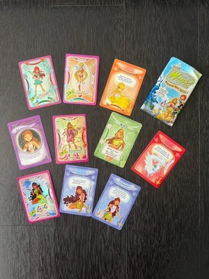 10x Magix Winx Club Magische Feen Karten Kartelspiel Neu