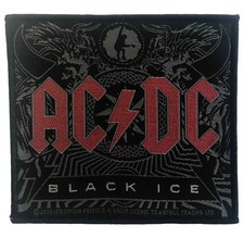 AC/DC Patch Black Ice Album Band Logo new Official 10 x 9.5cm sew on Size One