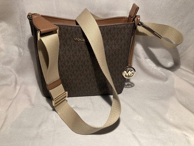 Michael Kors Jet Set Travel Small Signature Logo Messenger Bag EXCELLENT COND