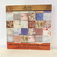 Tim Holtz Idea-Ology CORRESPONDANCE Paper Stash 12x12 - 36 Sheets RETIRED