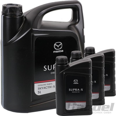 1x5+3x1L ORIGINAL MAZDA ÖL SUPRA X 0W20 MOTORÖL ENGINE OIL passend für API SN