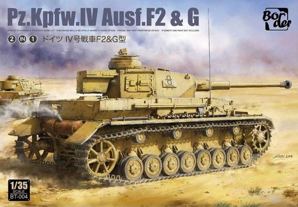 Modell Panzer Pz.Kpfw.Iv Ausf. F2 & G Border Model Bt-004 1/35 Modell Panzer-image