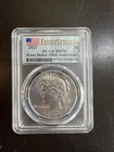 2021 Silver Peace Dollar 1oz PCGS MS70 100th Anniv First Strike Rare Flag Label