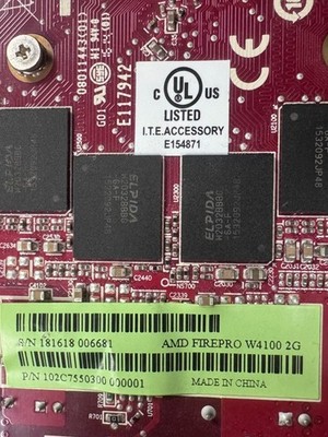 AMD FirePro W4100 2GB 4x Mini DisplayPort GPU 102C7550300 | eBay