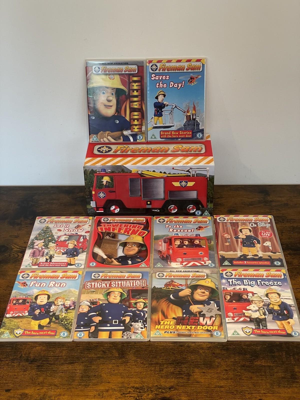 Fireman Sam dvd boxset Jupiter Big Box DVD Region 2  10 DVDs