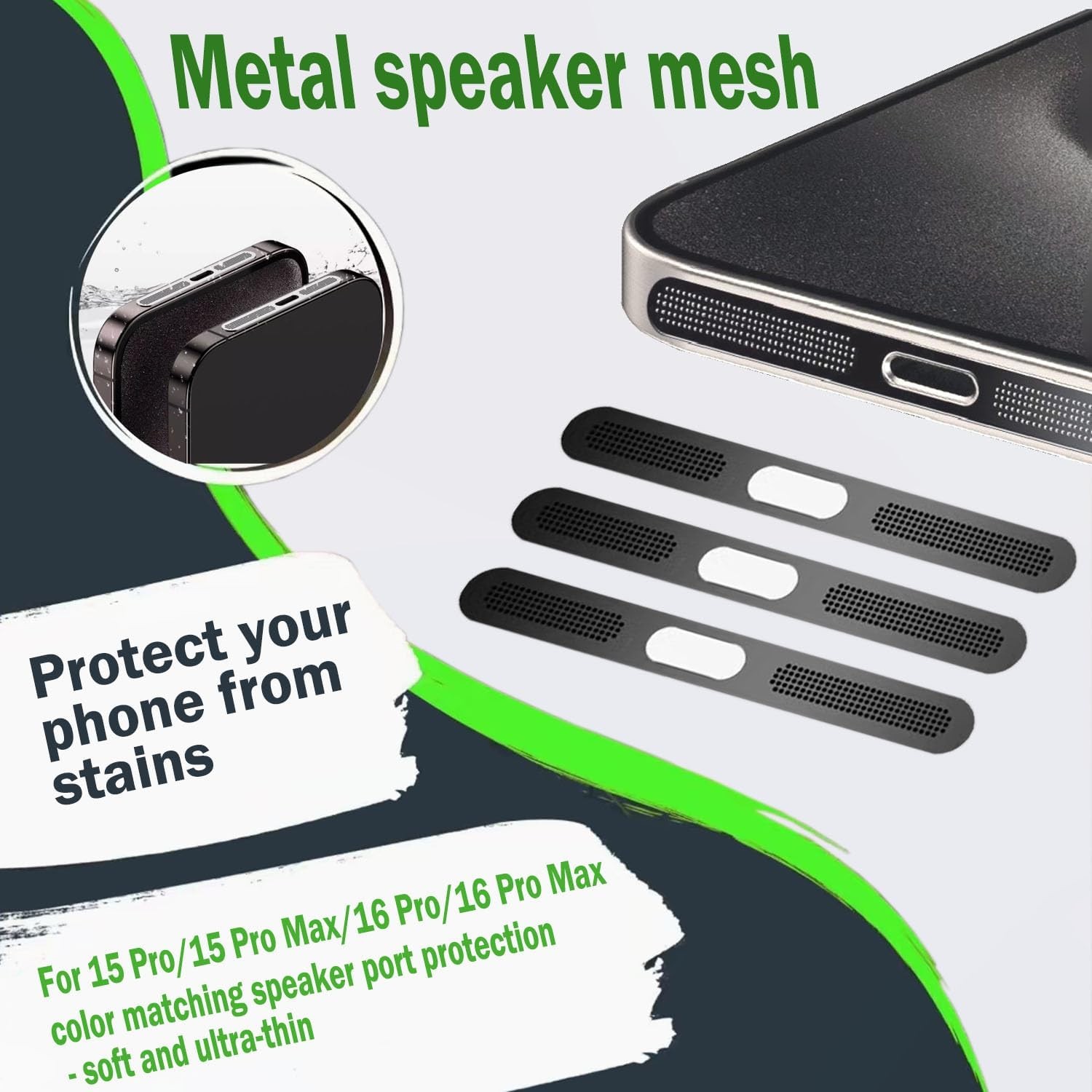 8PACK Speaker Dust Cover for Iphone 17/16, USB C Dust Plug Type C Port Cover Cha