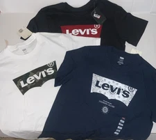 Men's LEVIS LOGO Prints SMALL size Short Sleeve T-Shirt See all pics below