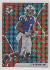 2020 Panini Mosaic Rookies Reactive Green Mosaic Prizm CJ Henderson #246 0ld5