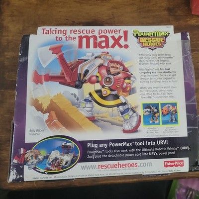 Firefighter Rescue Heroes PowerMax Billy Blazes Fisher Price 2002