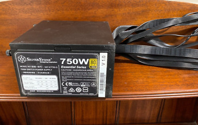 SilverStone 750 Watt 80 Plus Gold ATX Computer Power Supply Model No SST-ET750-G