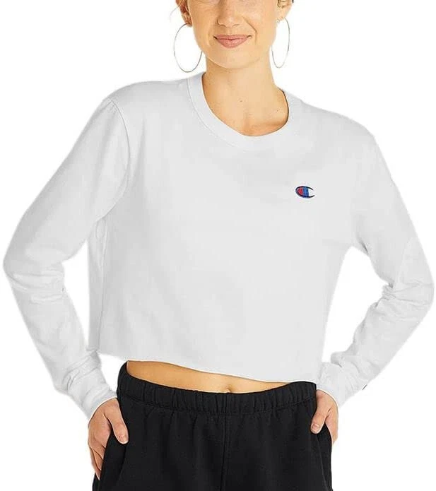 Champion exaggerated sleeve sales womens crop tee