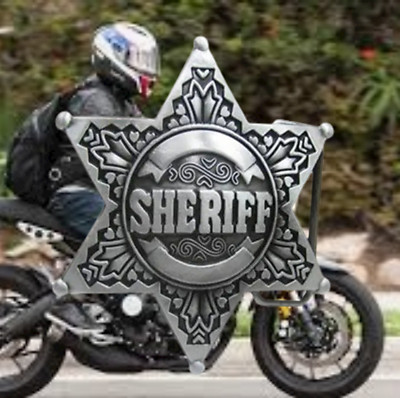 3D Gürtelschnalle - Harley Davidson Biker Zubehör - Großer Stern 