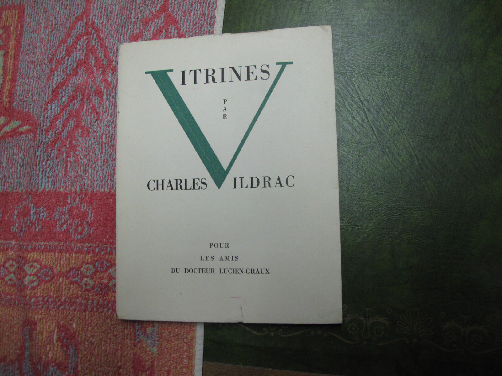 Details zu  Charles Vildrac: Vitrinen, Lithographien Von Kaplan-Muscheln Begrenzter Vorrat