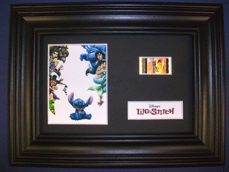 LILO AND STITCH Framed Movie Film Cell Memorabilia Compliments poster dvd