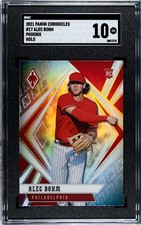 2021 Panini Chronicles #17 Alec Bohm PHOENIX HOLO SILVER SGC 10 GEM RC