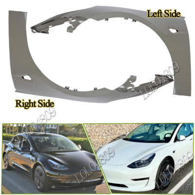 Front Fender Left Right Side For 2017 18 19-2023 Tesla Model 3 Primed Steel