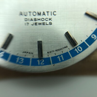 Cadran Seiko World Time 6217-7000 NOS - Premier Modèle, Neuf Jamais Utilisé