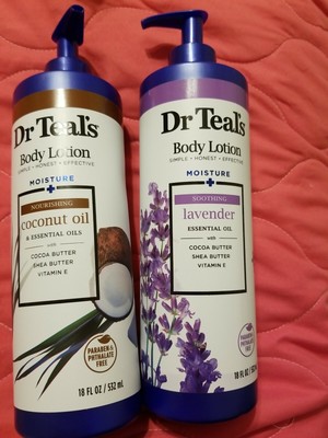 dr teal's body lotion coconut oil