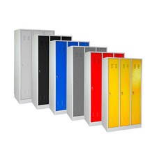 INOVATEC Spind / Umkleideschrank aus Stahl 3-türig einzeln verschließbar