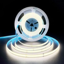 COB LED Strip Lights White 6000K,DC12V 16.4ft/5M 320leds/M CRI90 Flexible LED...
