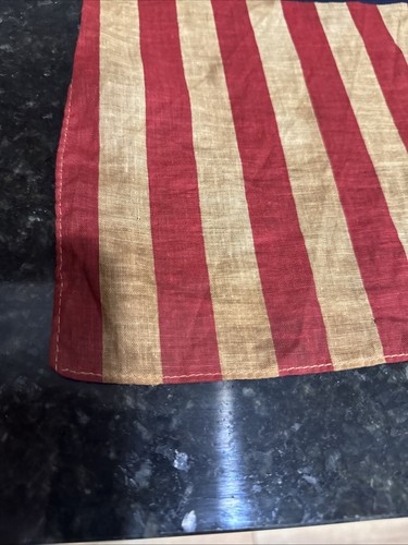 VTG 3 Mini Parade 48 Star USA Presentation Flags DISTRESSED SEE PICTURES 1960s - Picture 8 of 17