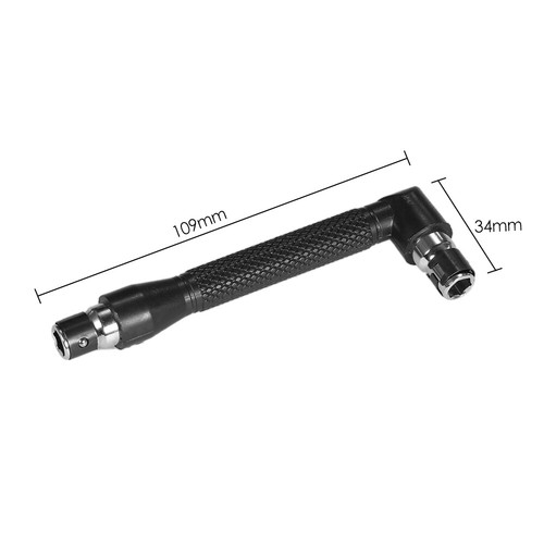 L-shaped Angle Head Socket Wrench 1/4 Inch Screwdriver Double-head Tool K5N3 - Picture 2 of 10
