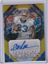 2023 Panini Prizm Franchise Legends Signatures Prizms Gold #13 Andre Reed Bills