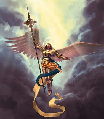 ARCHANGEL URIEL  (Very Unique Style) 8X10'' ULTRA PREMIUM SATIN PRINT
