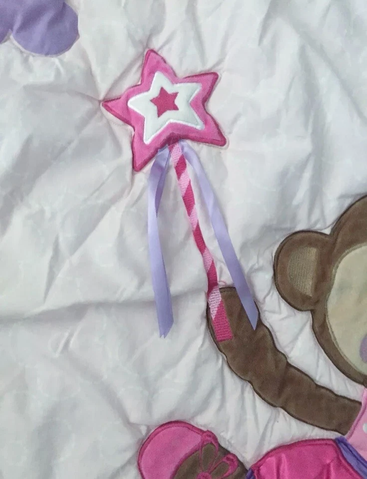 Carters Child Of Mine Bailarina Rosa Princesa Mono Cuna Edredón Bebé Manta Foto 2 de 4