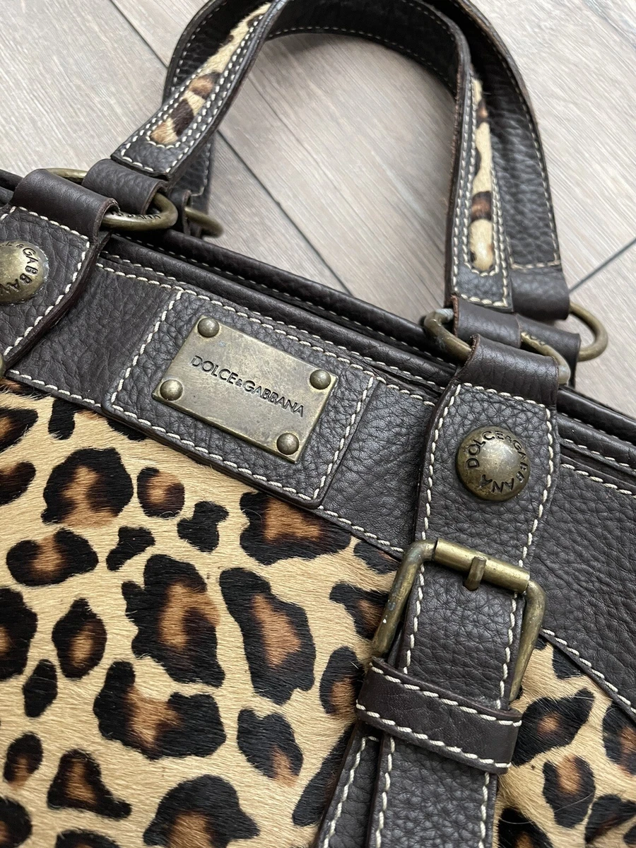 Dolce & Gabbana leopard print totebag, Women's Fashion, Bags