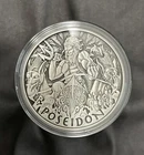 2021 Tuvalu Gods Of Olympus Poseidon 1 oz Silver Antiqued Coin